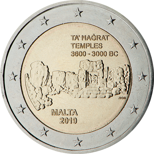 Malta € 2,00 (Unesco World Heritage Site – pre-historic temples of Ta’ Haġrat)